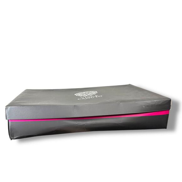 Vince Camuto NIB Pearlanie Rich Cocoa Glaze Croc Leather Knee High Heeled Boots - Picture 11 of 14